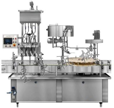 GXY-4灌裝(自流、活塞)旋蓋一體機