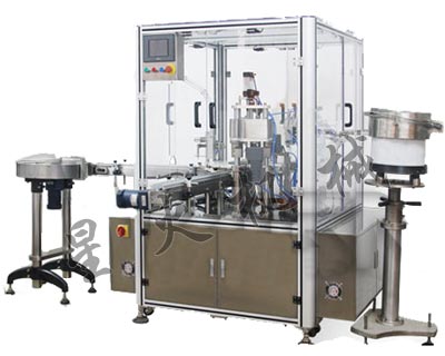 指甲油灌裝落塞旋蓋聯(lián)動一體機(jī)GXY-40